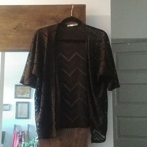 Maurice short sleeve lace kimono
